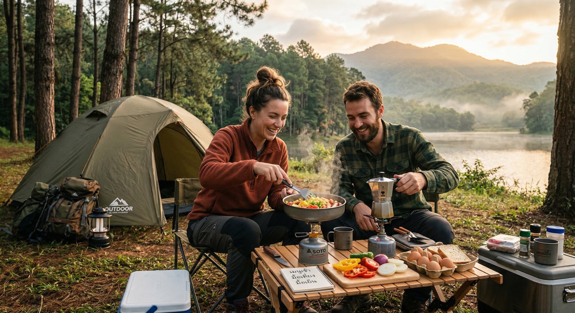 สูตรอาหารแคมป์ปิ้ง ทำง่ายอร่อยได้ด้วยเตาพกพา